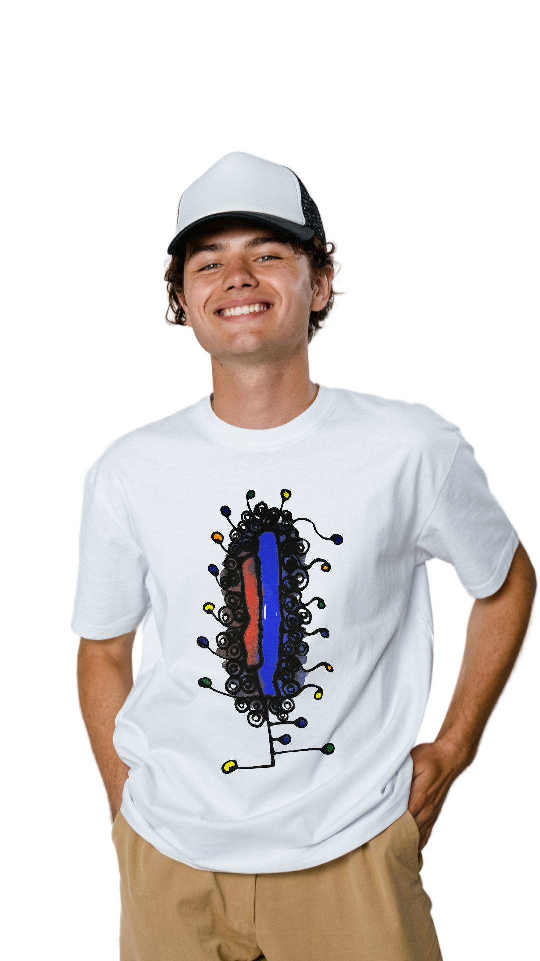 HAND PAINTED UNISEX T-SHIRT- MODEL C