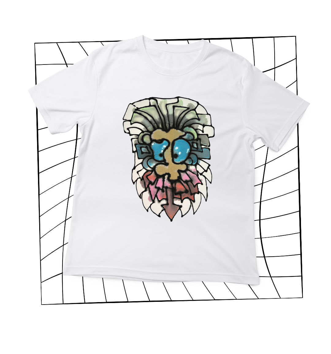 HAND PAINTED UNISEX T-SHIRT - MODEL A