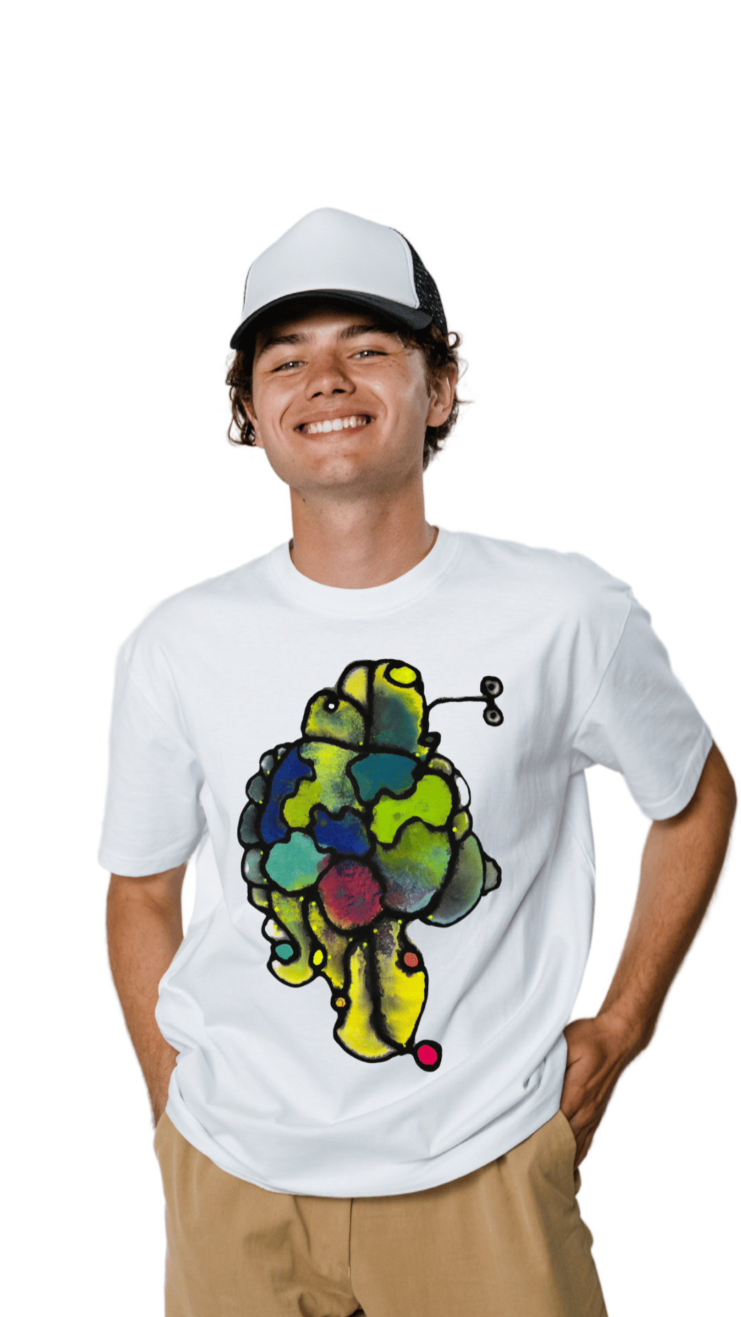 HAND PAINTED UNISEX T-SHIRT/SMALL