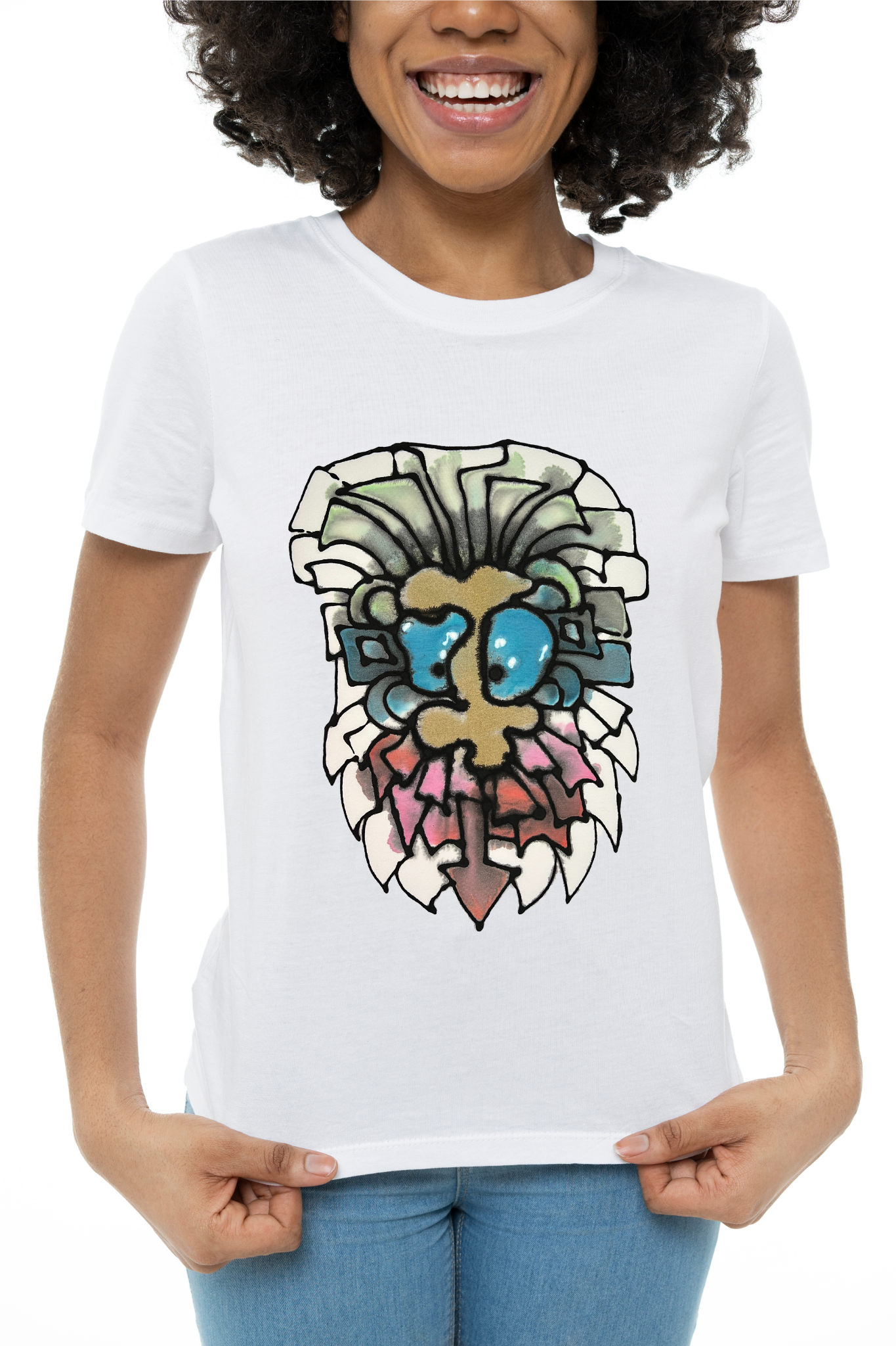HAND PAINTED UNISEX T-SHIRT - MODEL A