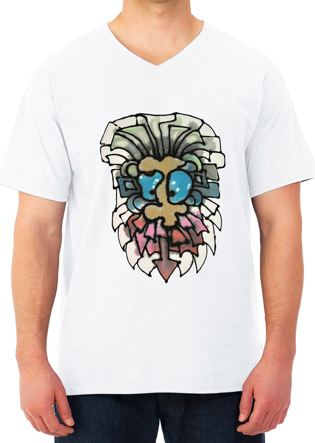 HAND PAINTED UNISEX T-SHIRT - MODEL A